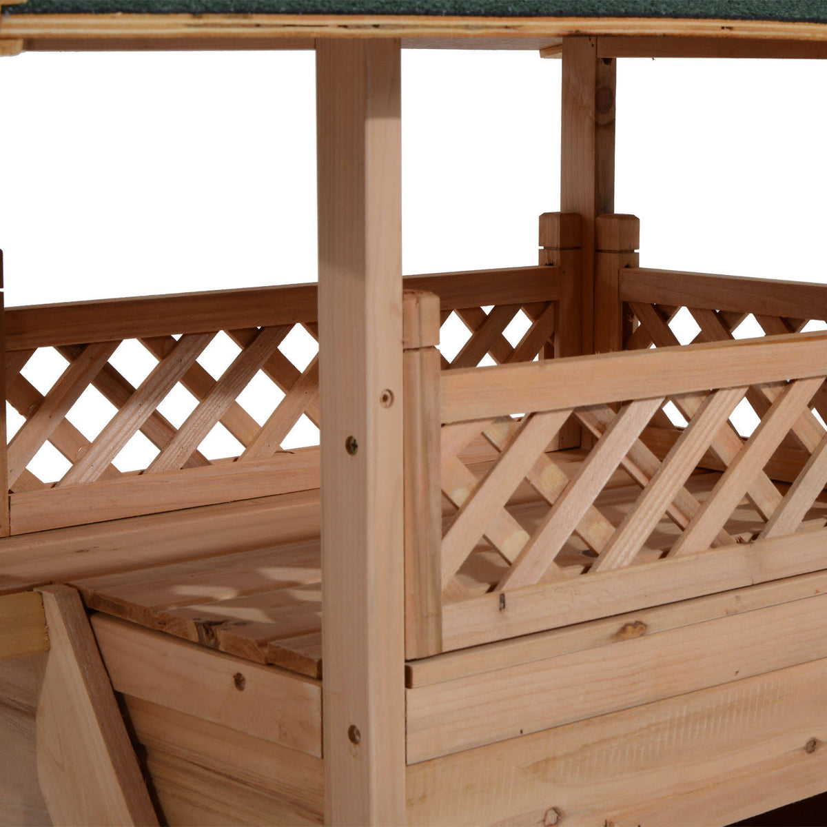 Wooden Pet House Kennel with Roof B73282