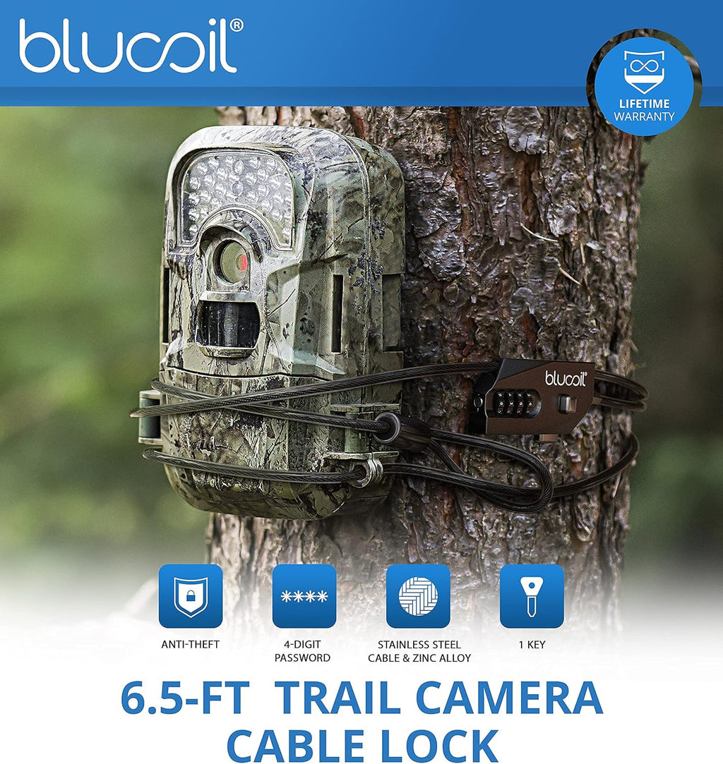 Camo 20 MP Game Cam x2 Bundle with Cable Lock, Batteries, 32GB SDHC Cards x2, and USB 2.0 Card Reader S670