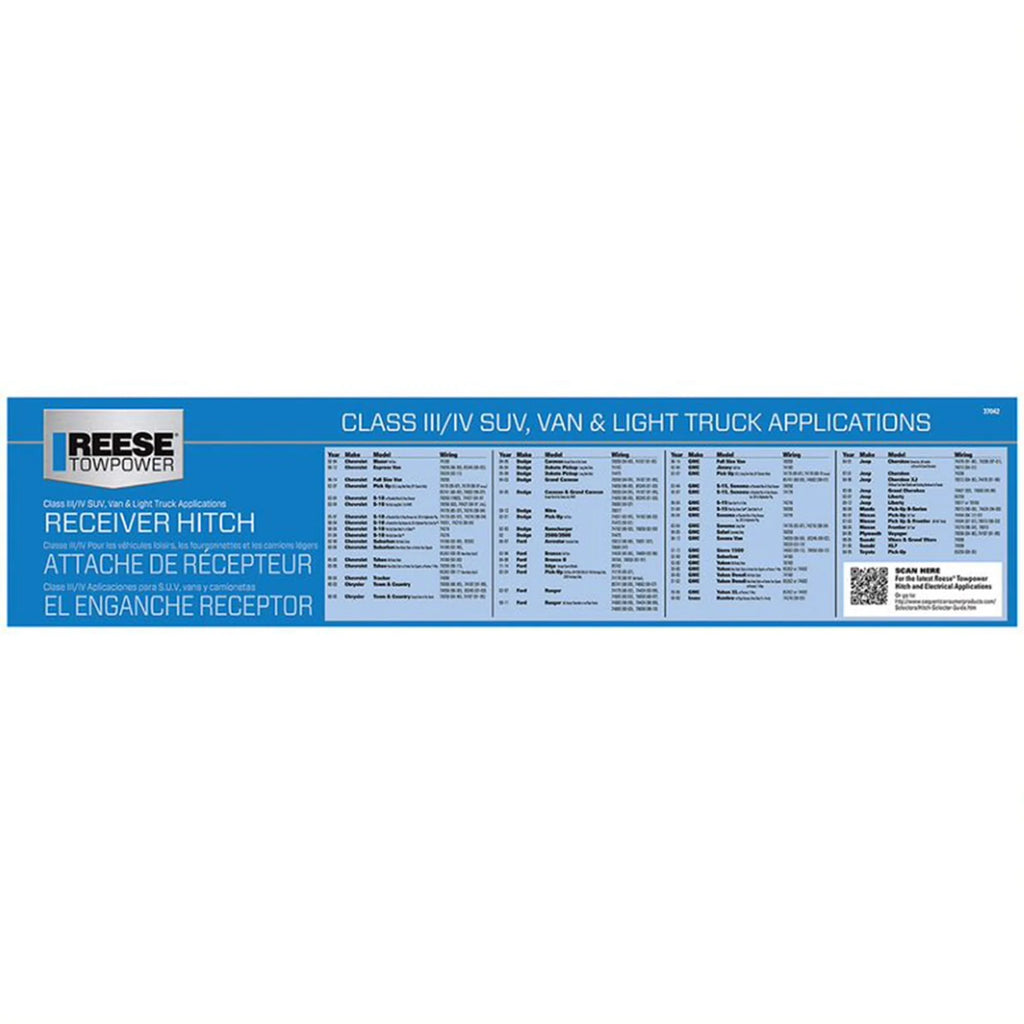 Class III Trailer Tow Hitch with 2 In Receiver Tube M954