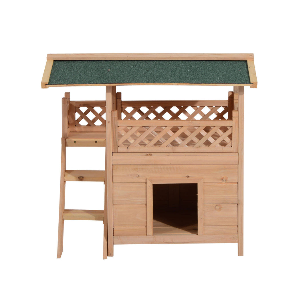 Wooden Pet House Kennel with Roof B73282
