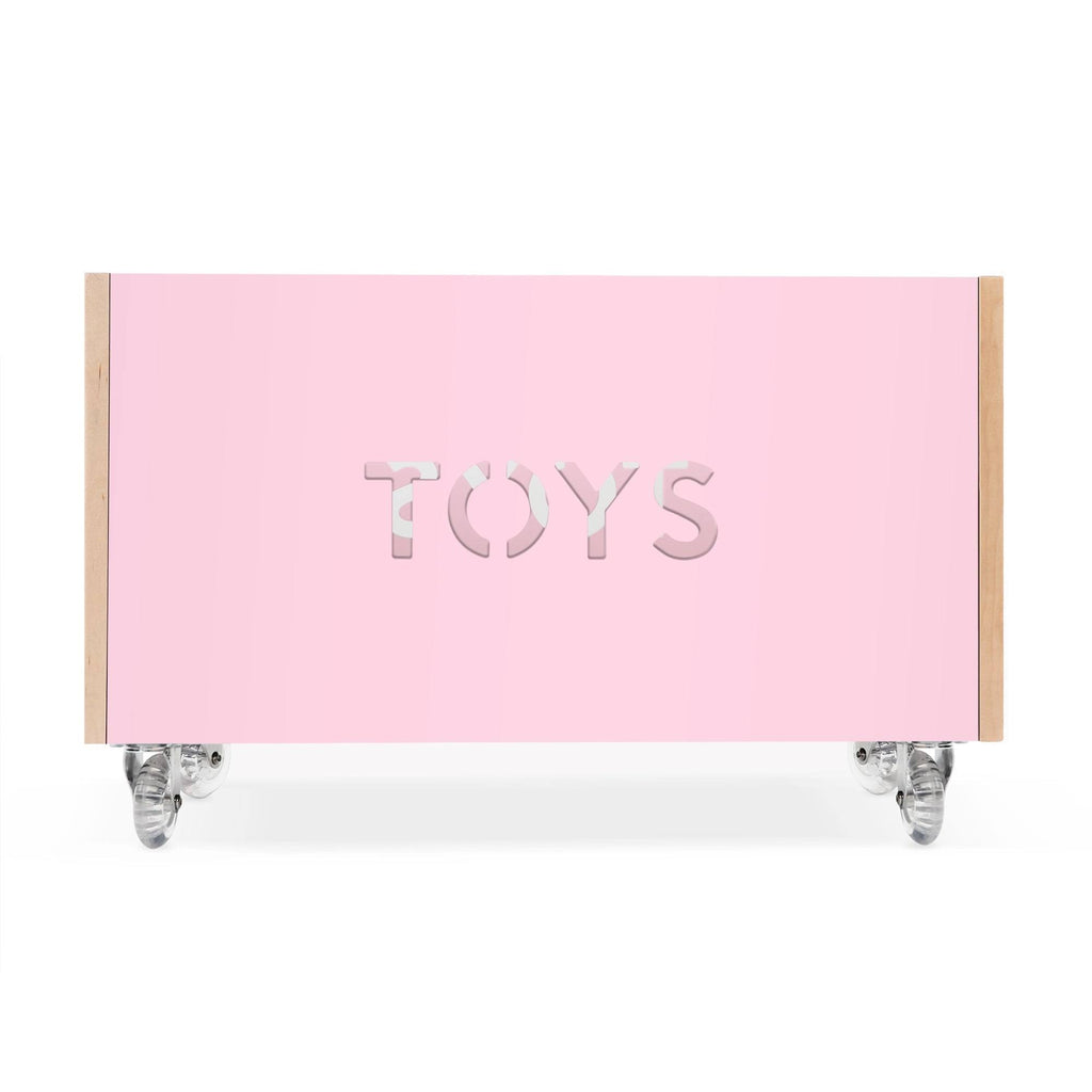 Pink Toy Box Chest on Casters W762314