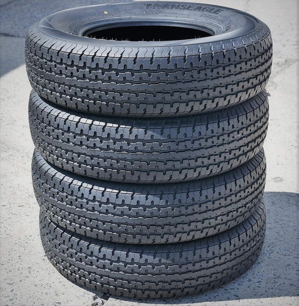 Set of 4 Trailer Radial Tires ST205/75R15 Load Range D 8-Ply BSW O755190