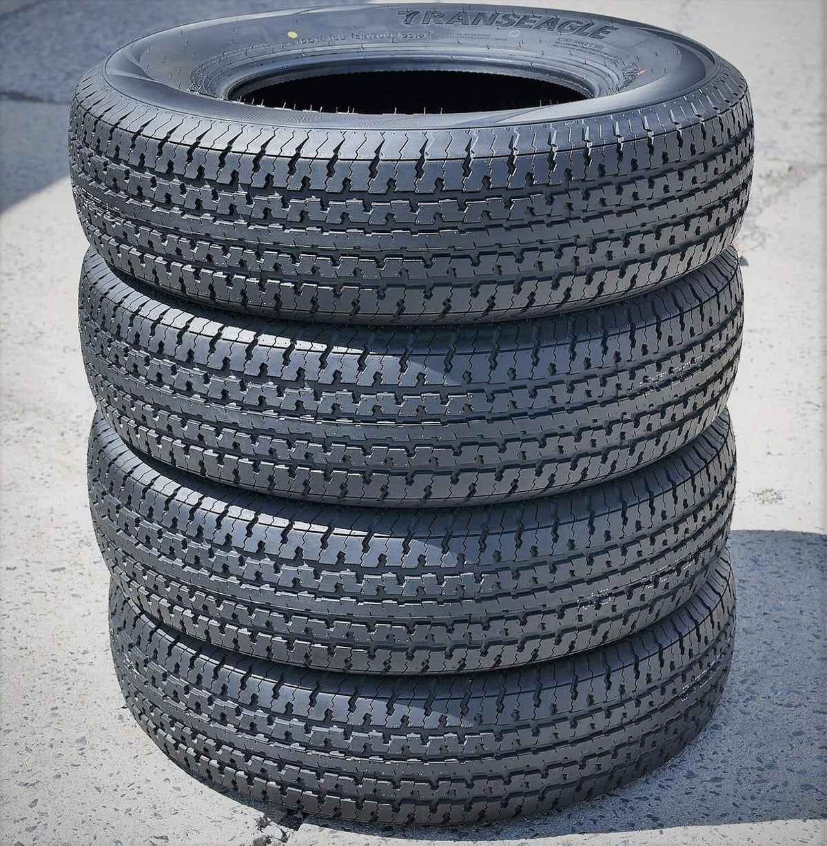 Set of 4 Trailer Radial Tires ST205/75R15 Load Range D 8-Ply BSW O755190