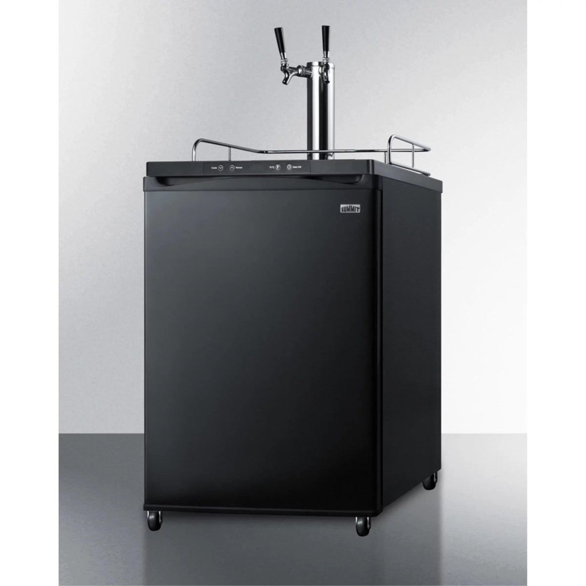 Built-in Auto Defrost Dual Tap Beer Dispenser D165