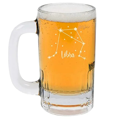 12oz Glass Beer Mug Stein P65809