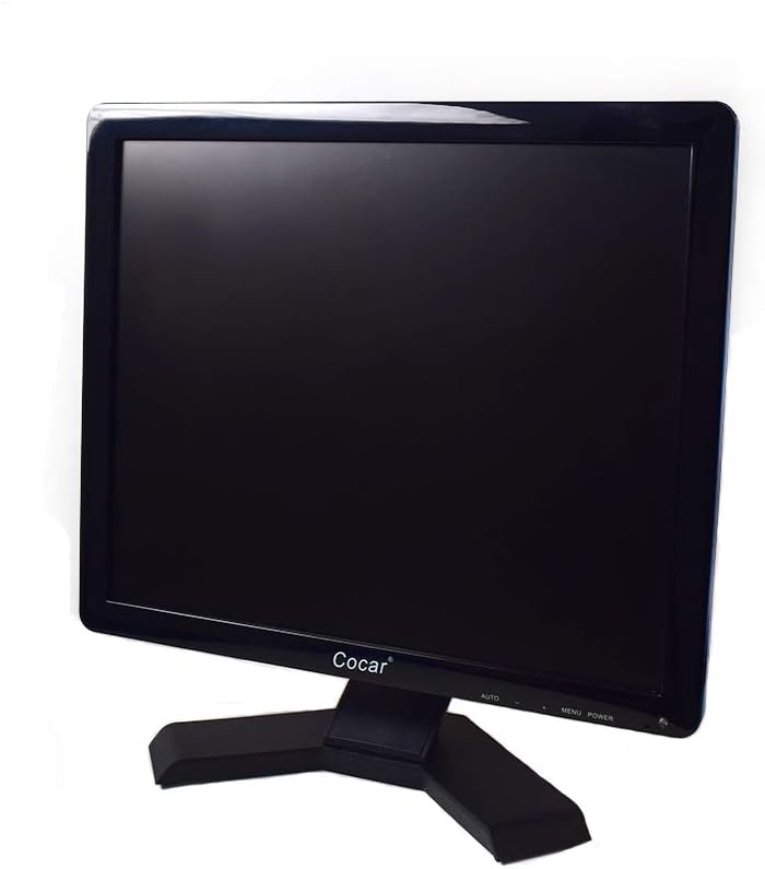 17 inch CCTV Security Monitor with BNC VGA HDMI AV Built-in Speaker 4:3 HD Display LCD Screen with USB Media Player X47601