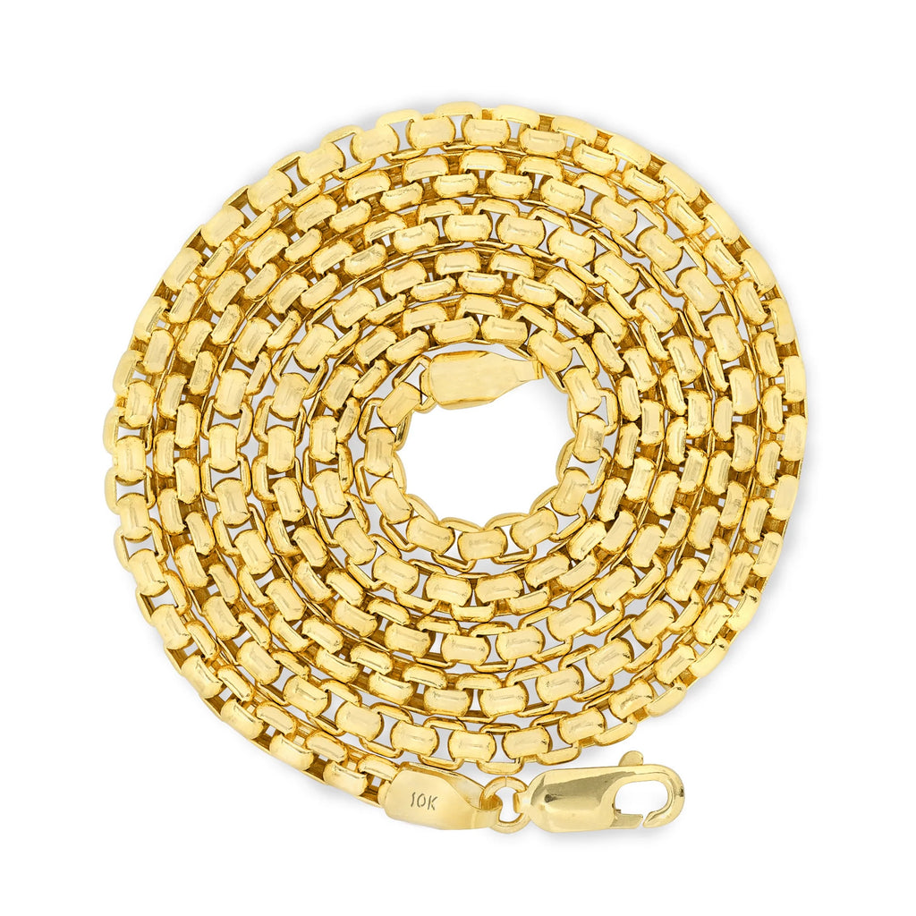 10k Yellow Gold 3mm Rolo Chain Pendant Necklace 16" - 30" F3137