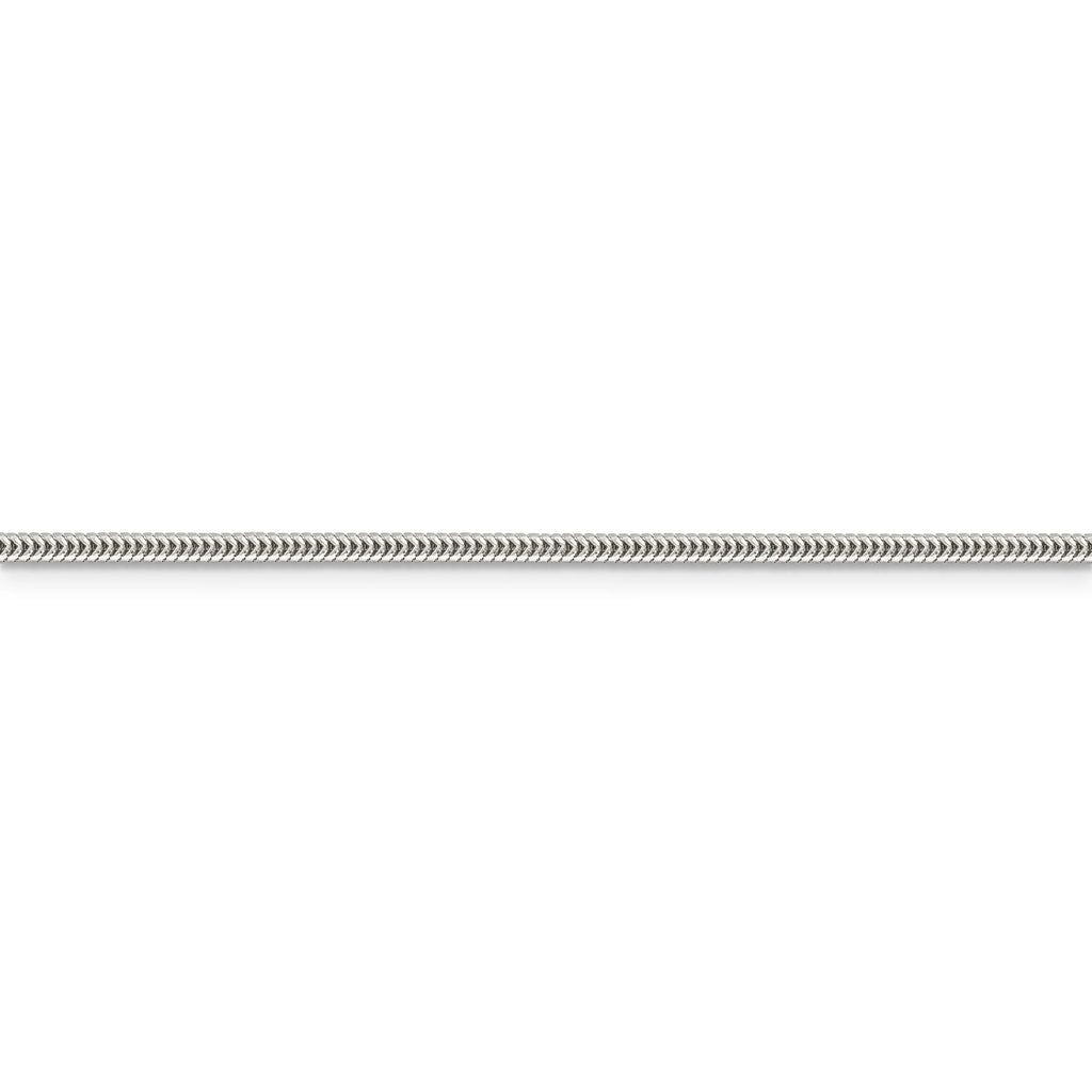 Sterling Silver 1.6mm Round Snake Chain D7781