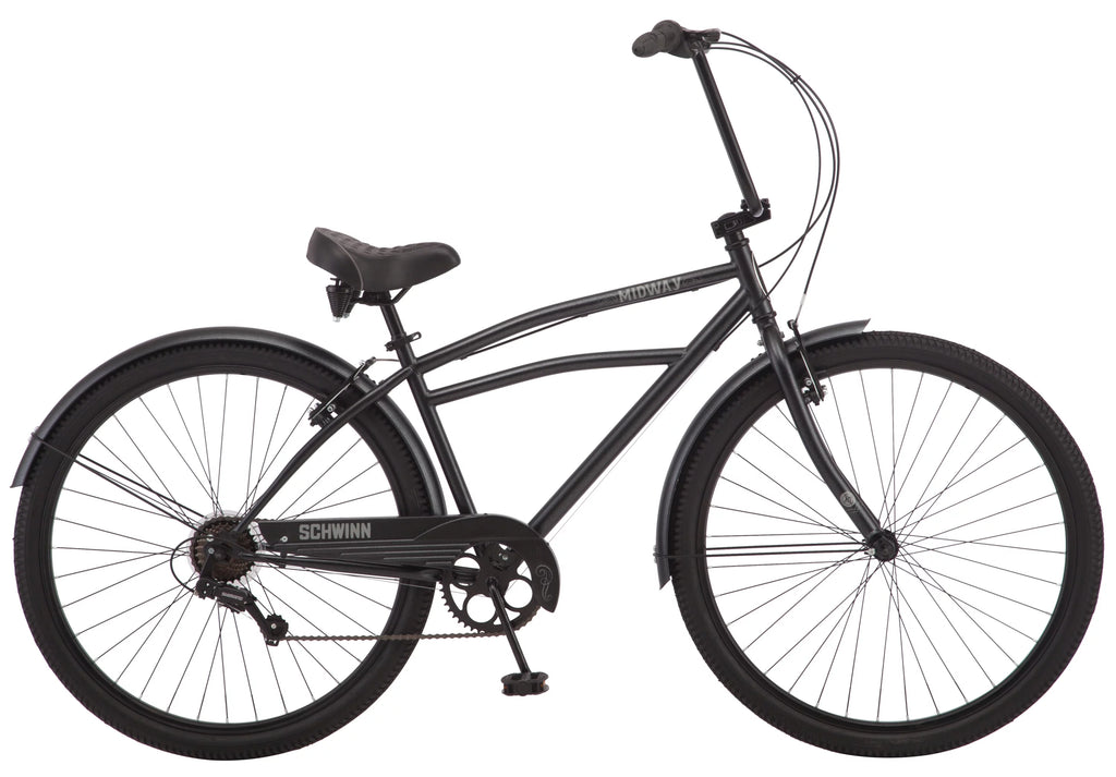 29-inch 7-speed Black Cruiser Bike E180