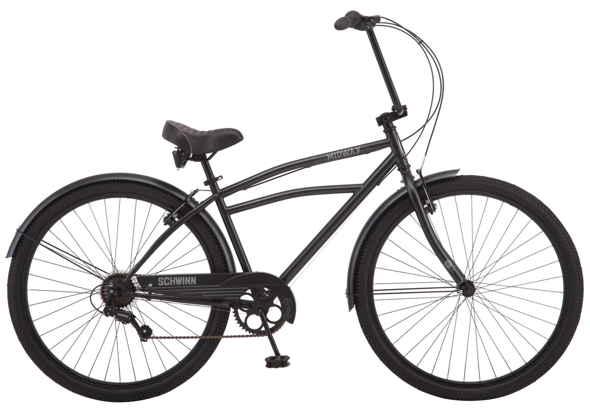 29-inch 7-speed Black Cruiser Bike E180