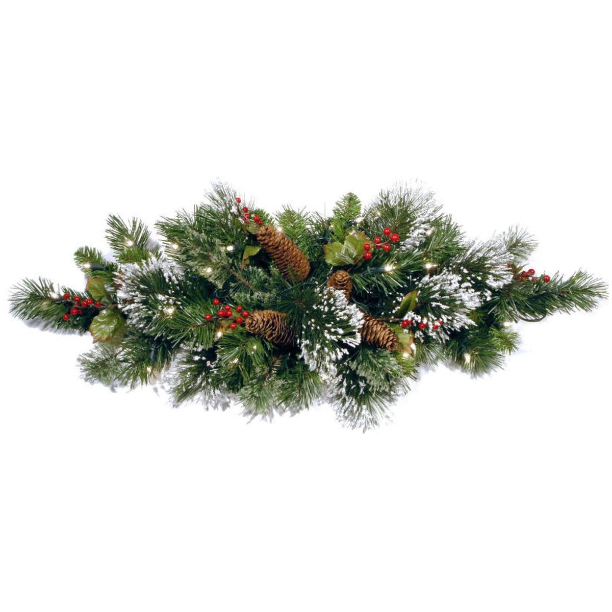 32x22 Pre-Lit Artificial Pine Christmas Tabletop Decoration D2840