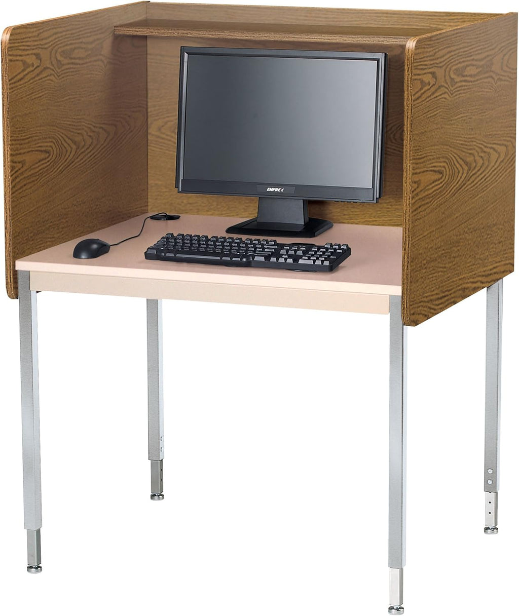 Medium Oak Computer Carrel C617