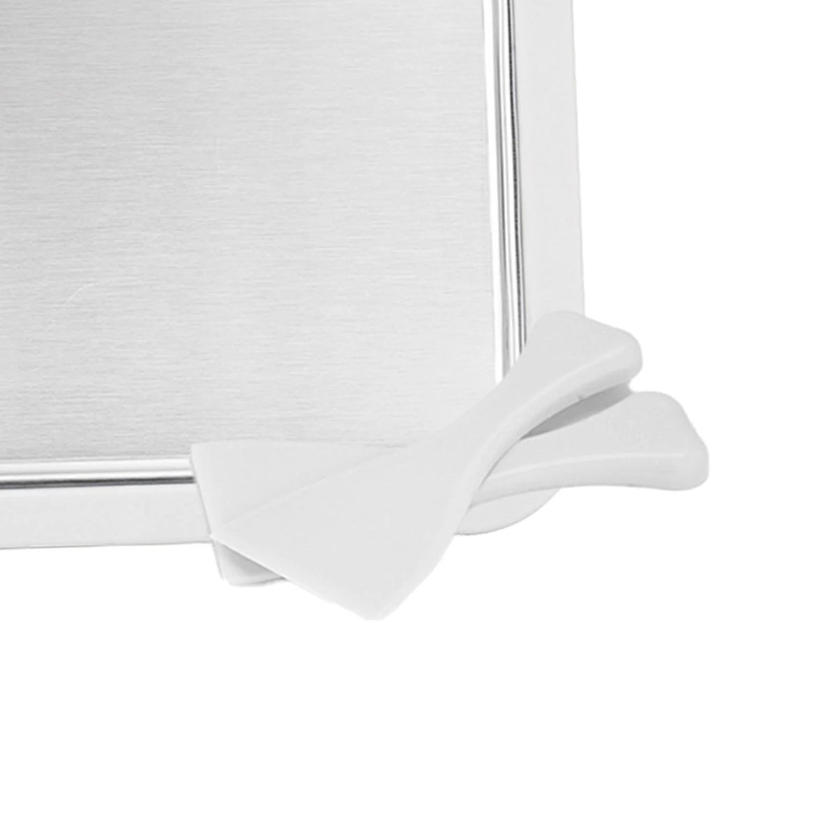 White Ice Cream Maker Roller Pan with 2 Scrapers Z933