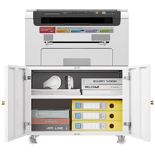 Black Metal Printer Cabinet with Storage K46889