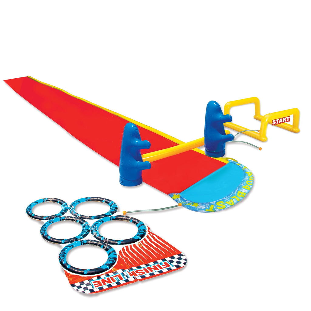 2-in-1 Obstacle Course Water Slide W44866