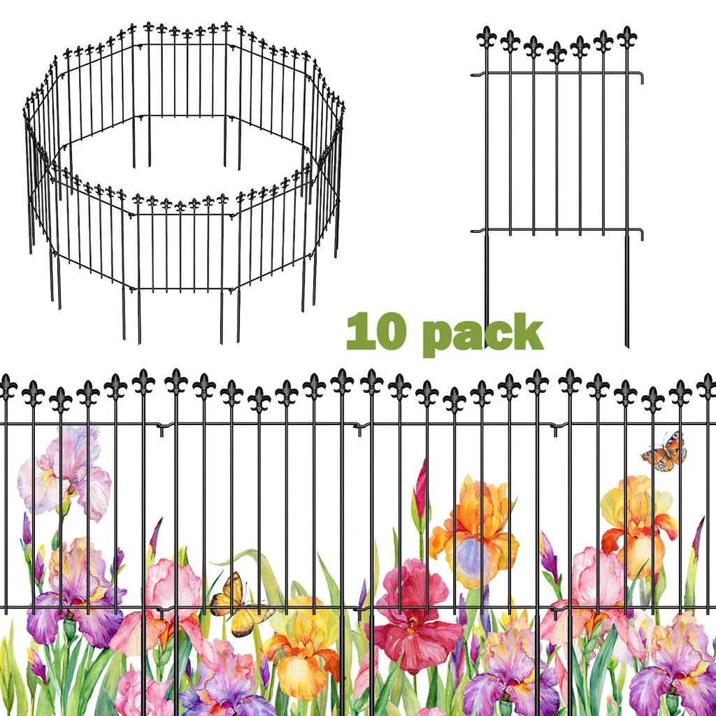 10 Pack Decorative Garden Fence Panels U1570