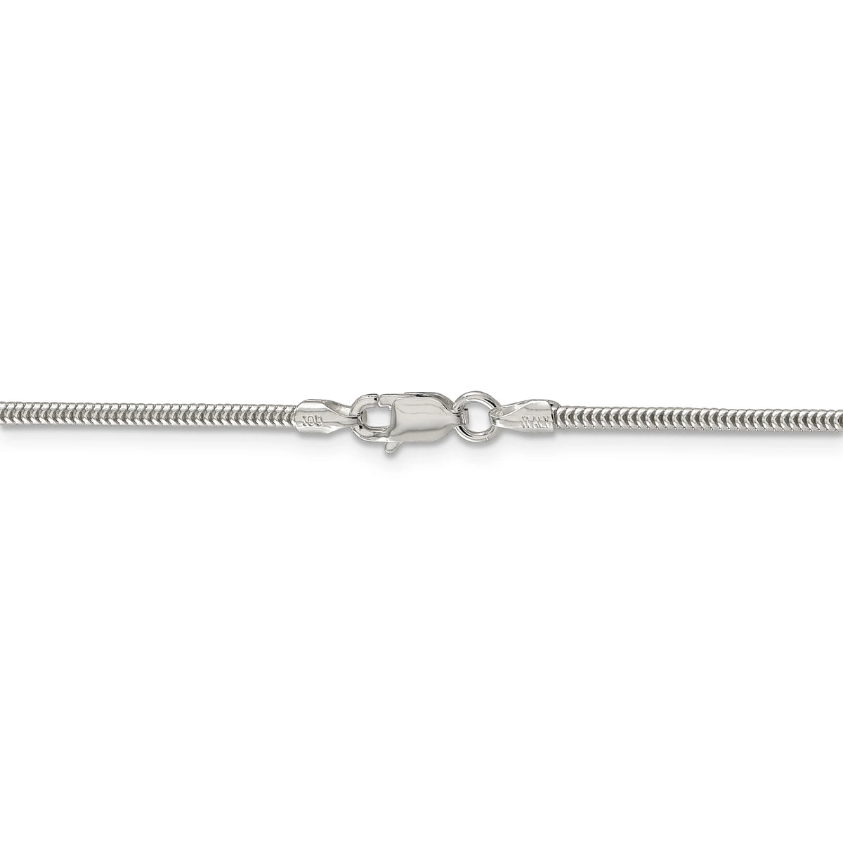 Sterling Silver 1.6mm Round Snake Chain D7781