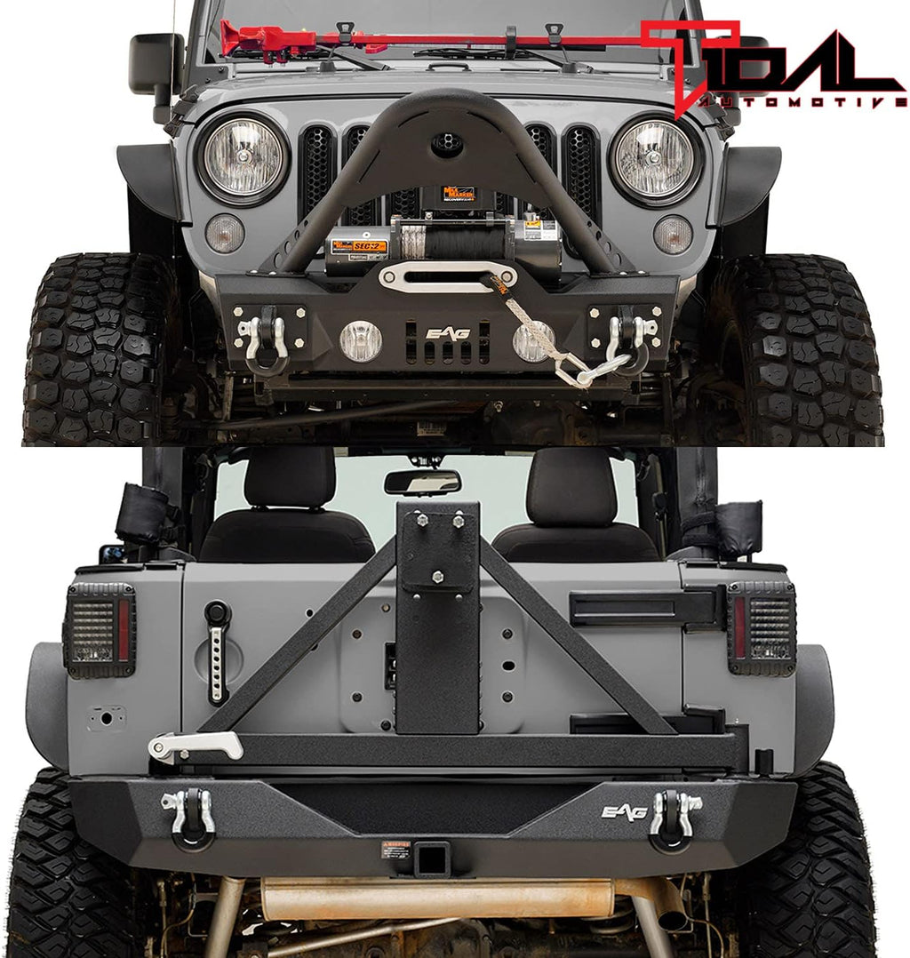 Front and Rear Bumper with Tire Carrier H2256