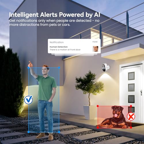 2 Pack 1080p Wireless Security Camera with Color Night Vision V5654