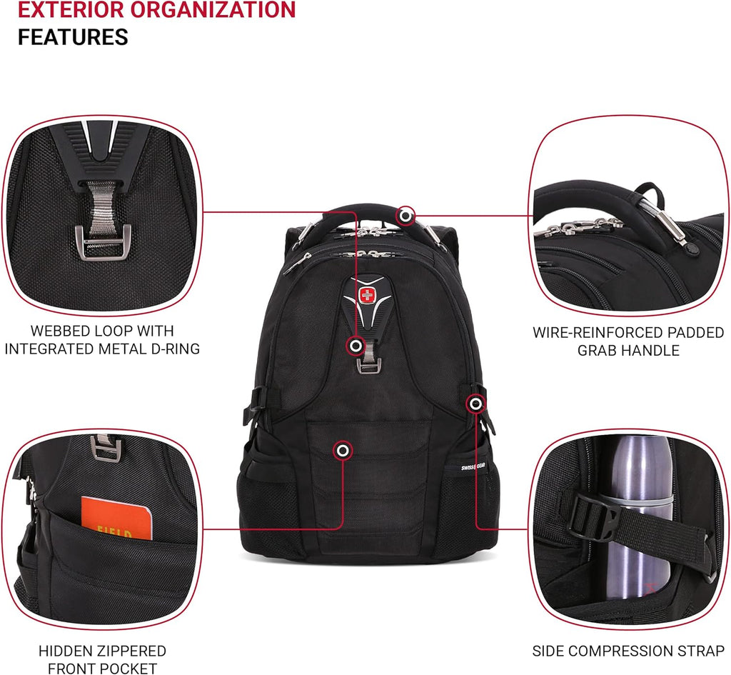 Black 17.5-Inch Laptop Backpack Z43773