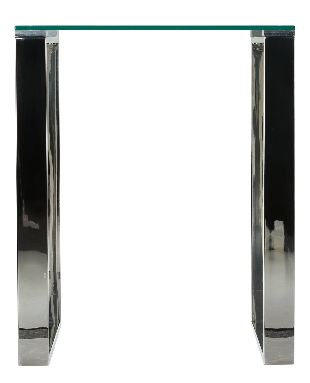 Chrome Square Glass End Table M19729