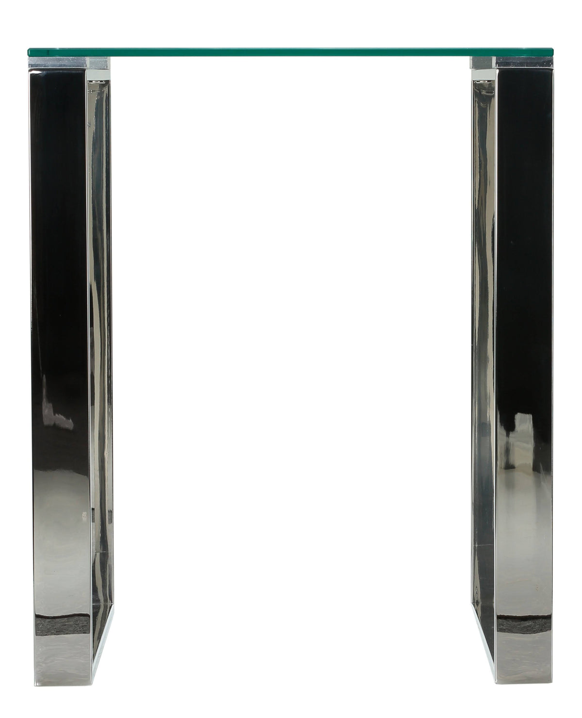 Chrome Square Glass End Table M19729