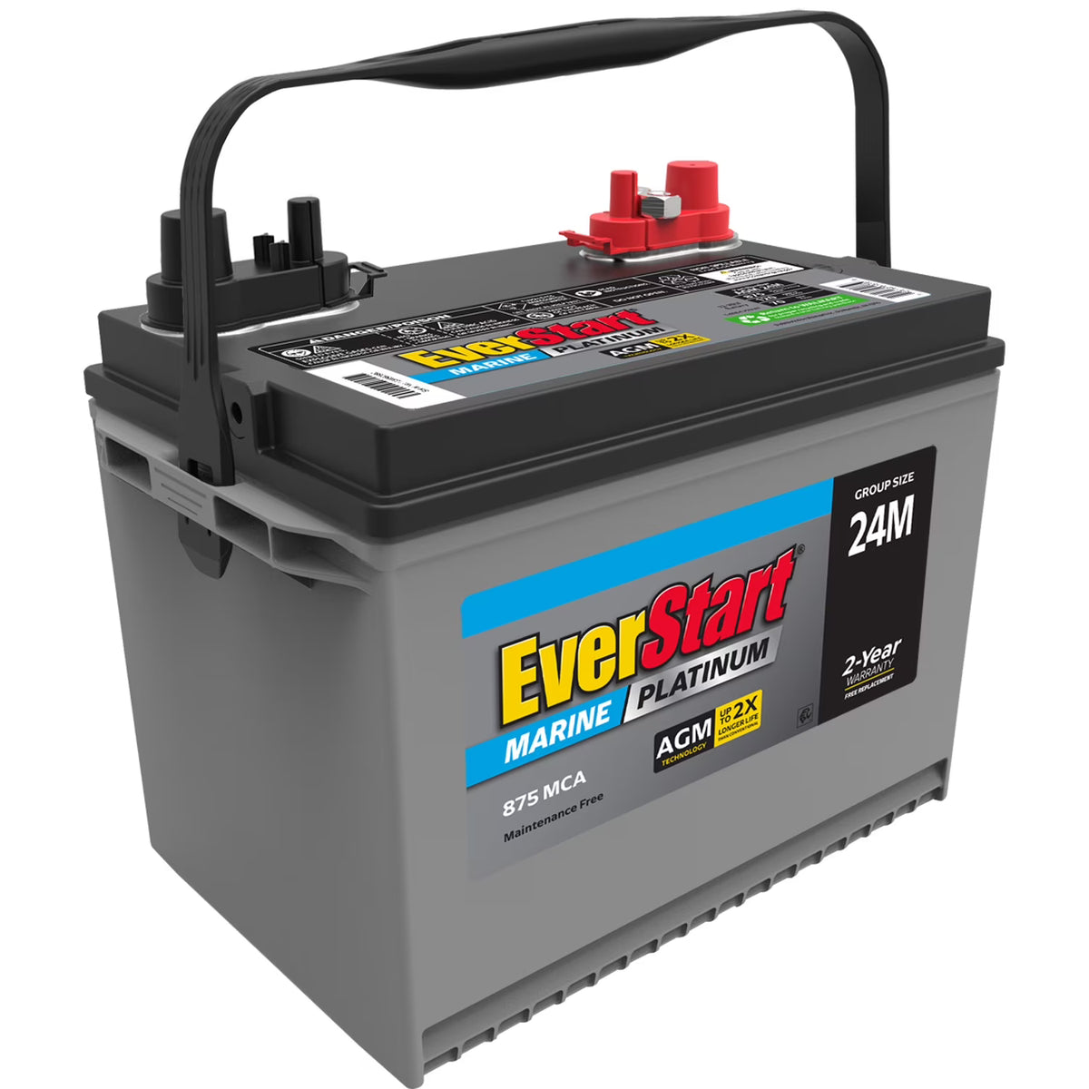 AGM Marine and RV Deep Cycle Battery Group Size 24M, 12 Volt 875 MCA Y911140