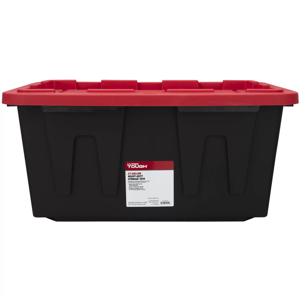 27 Gallon Snap Lid Plastic Storage Bin X89620