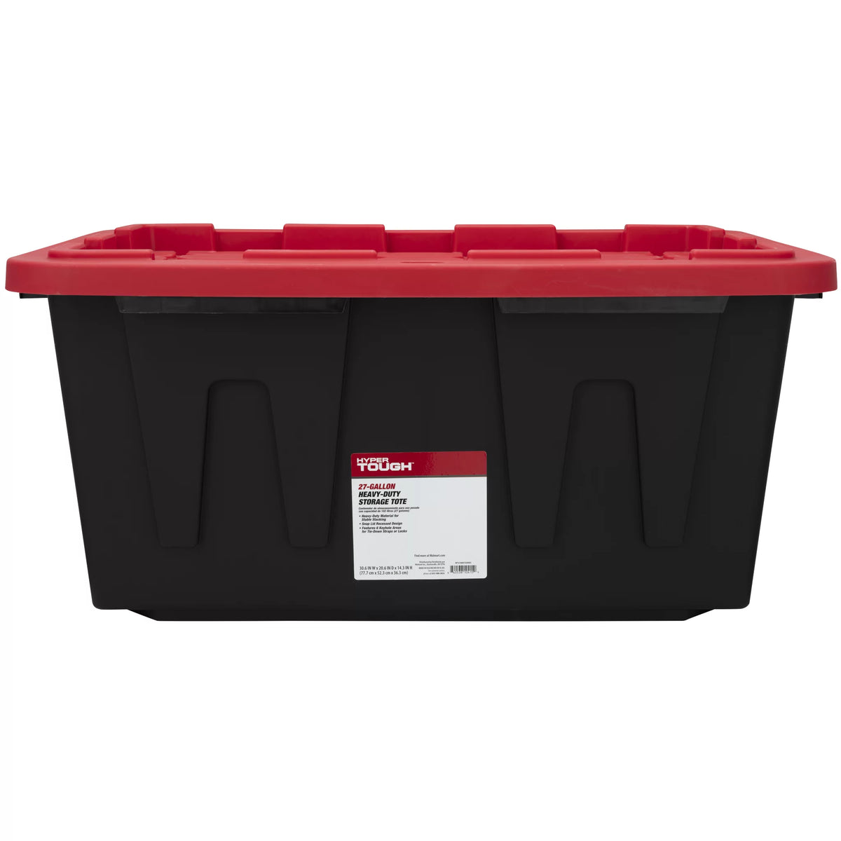 27 Gallon Snap Lid Plastic Storage Bin X89620