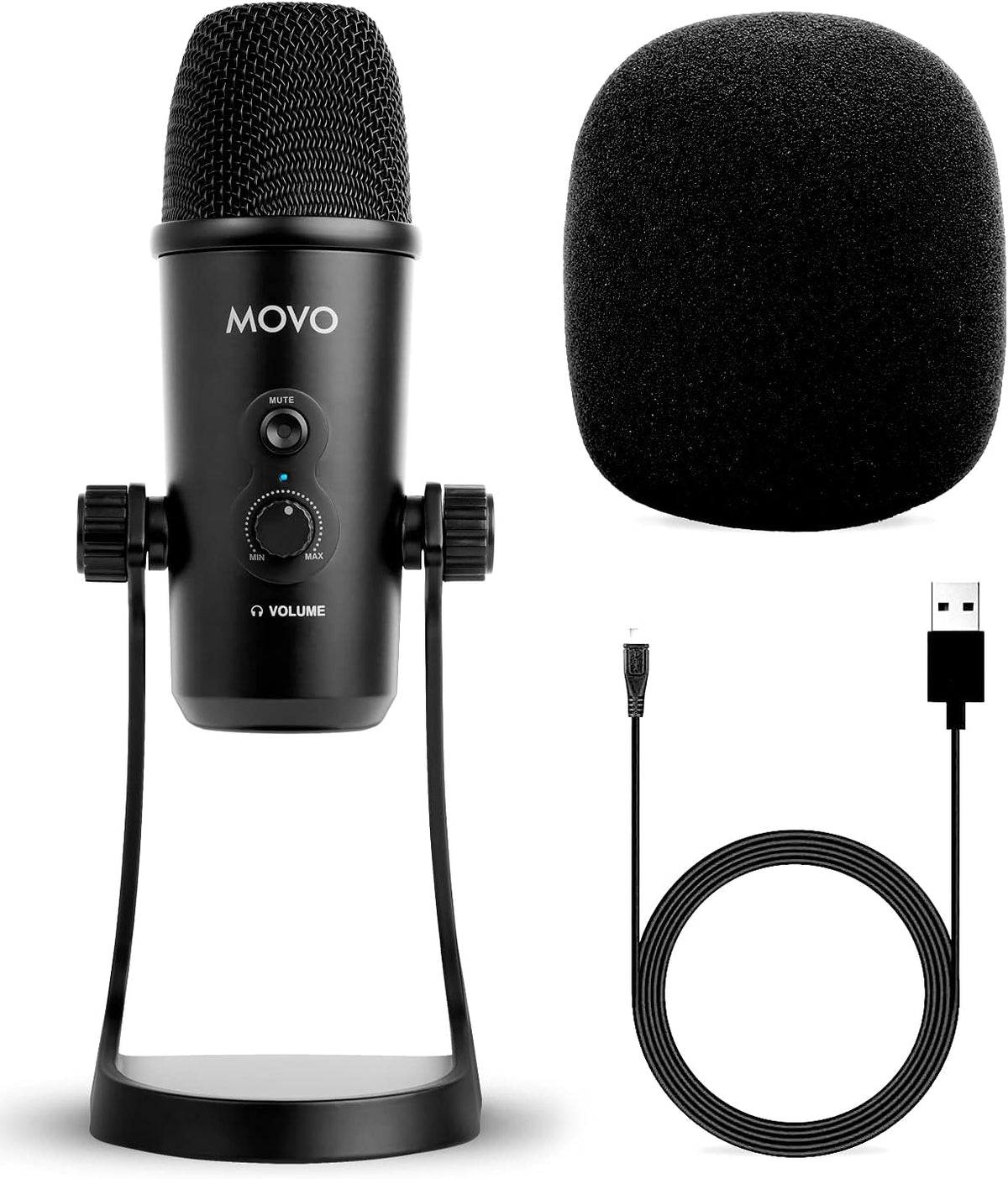 Desktop USB Microphone with Adjustable Pickup Patterns J536892