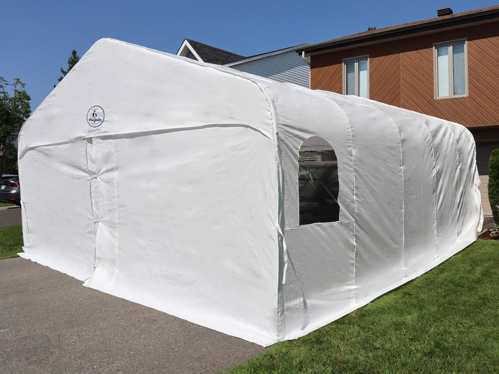 Double Car Shelter 18 ft x 20 ft E5123