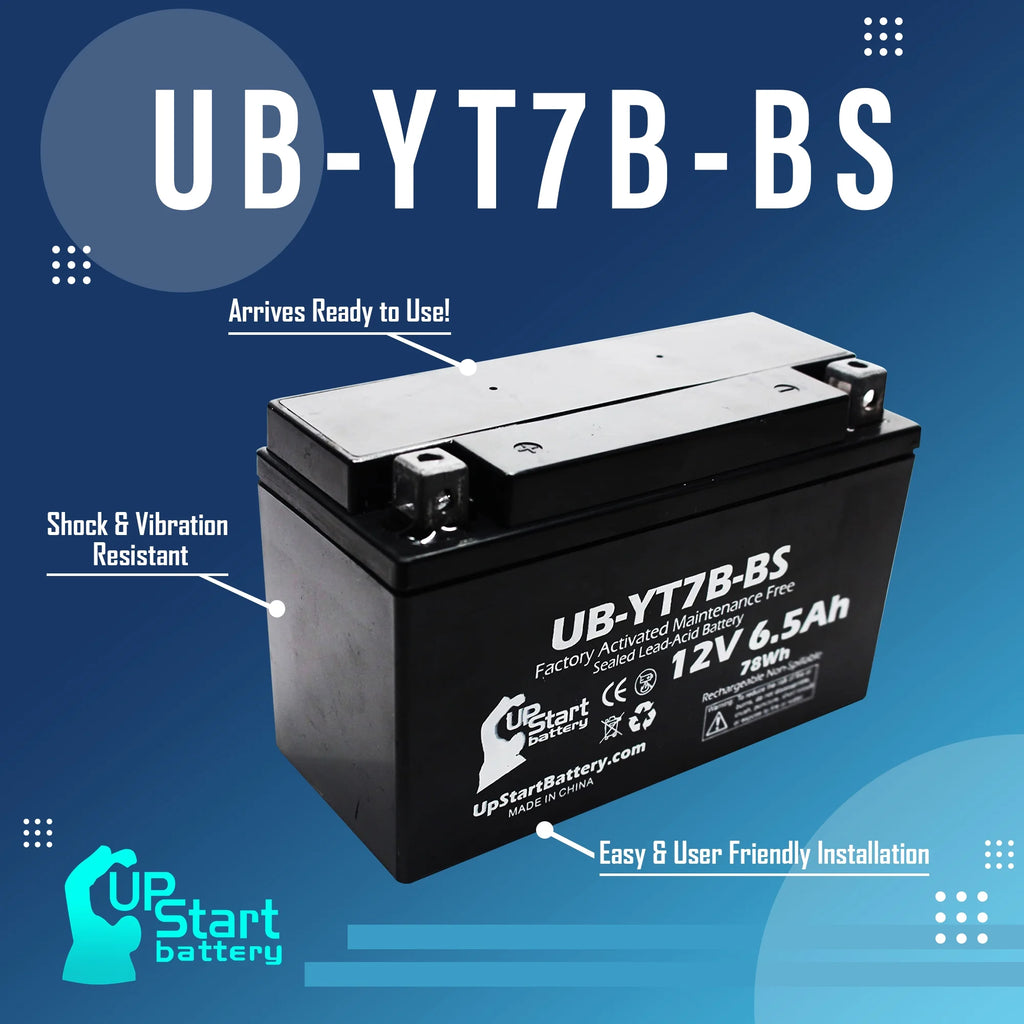 2-Pack 12V 6Ah Motorcycle Battery Z436