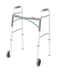 Two Button Folding Walker with 5 Wheels L377510