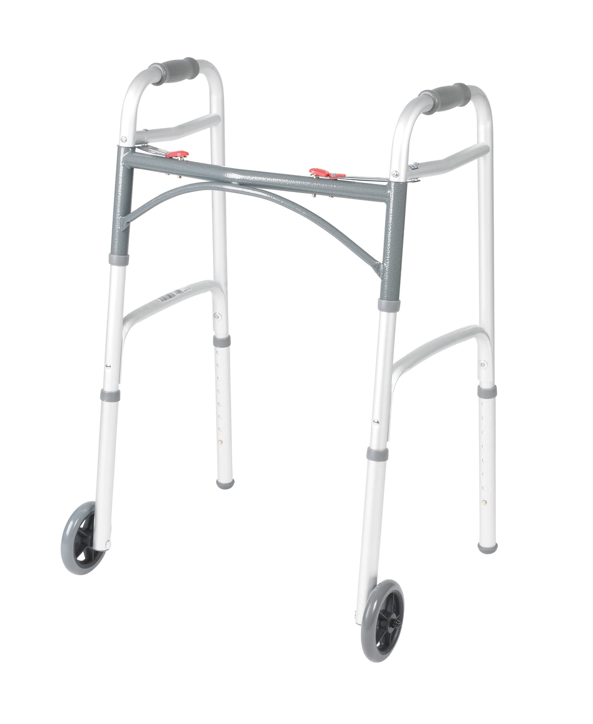 Two Button Folding Walker with 5 Wheels L377510
