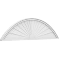 62x22W x 16-1/2H x 2P Segment Arch Sunburst PVC Pediment L754