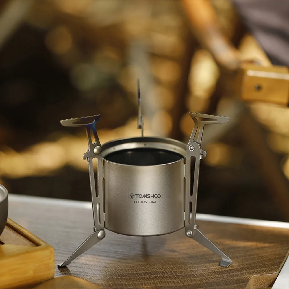 Camping Stove with Lid and Foldable Legs M95700