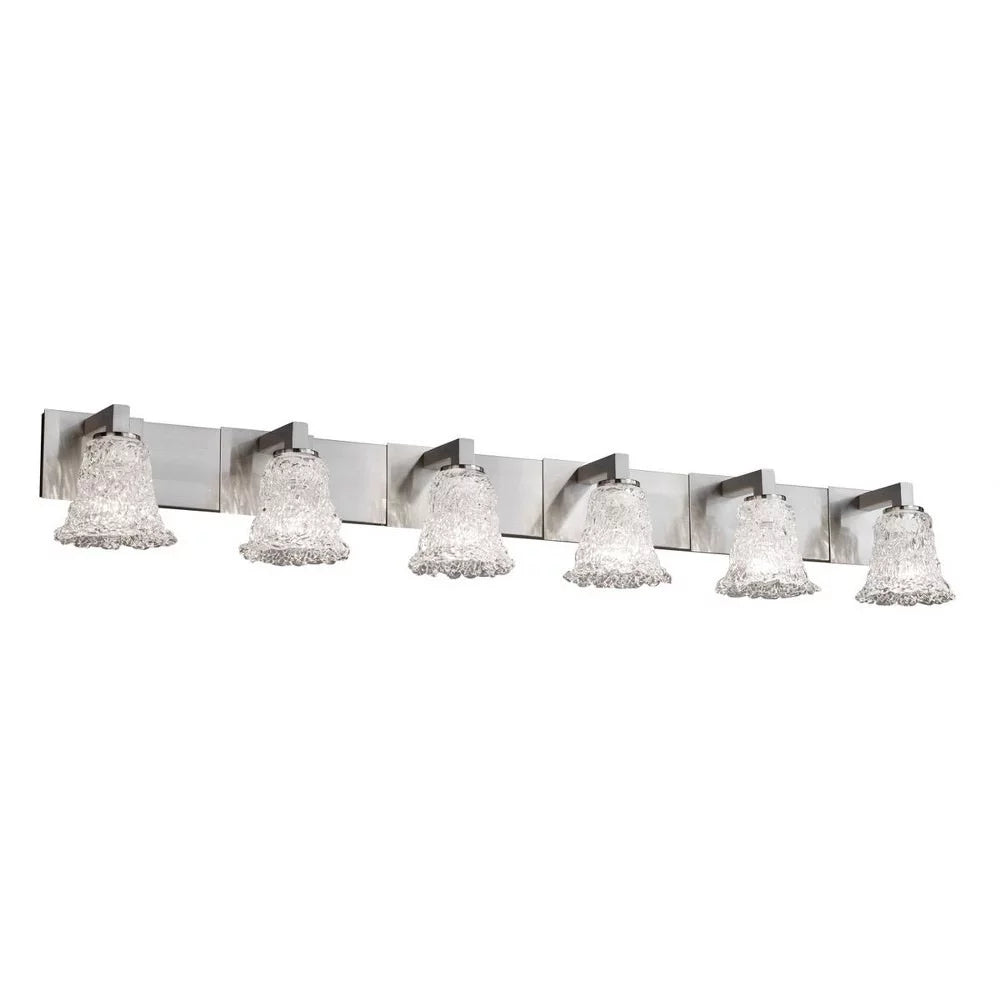 6 Light Bath Bar with Round Flared Glass U4568