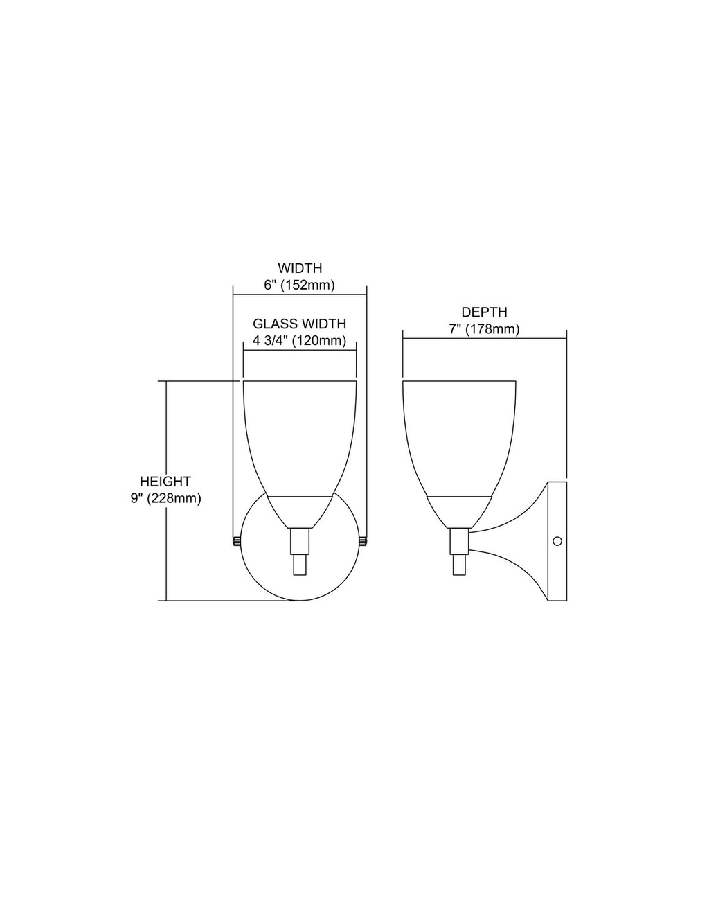 Polished Chrome 1-Light Sconce with Sandy Glass K50769