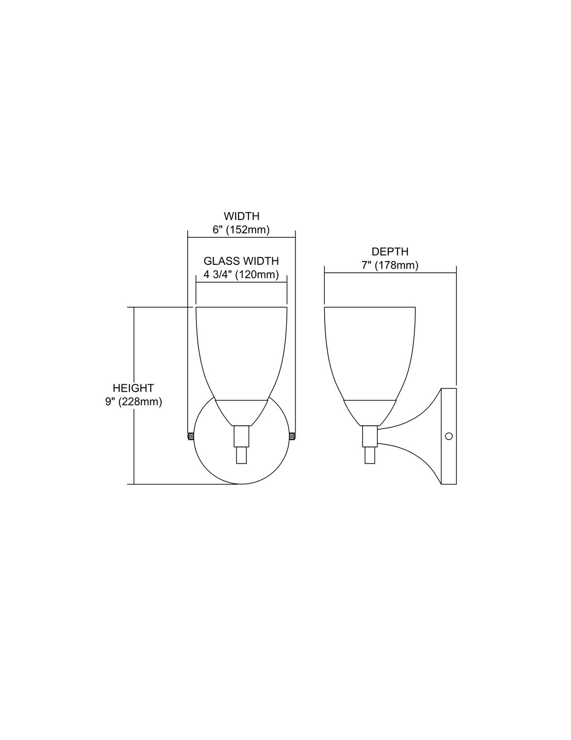Polished Chrome 1-Light Sconce with Sandy Glass K50769