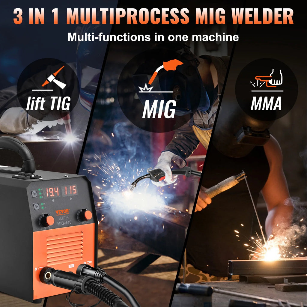 145A 3 in 1 MIG TIG MMA Welding Machine W39491