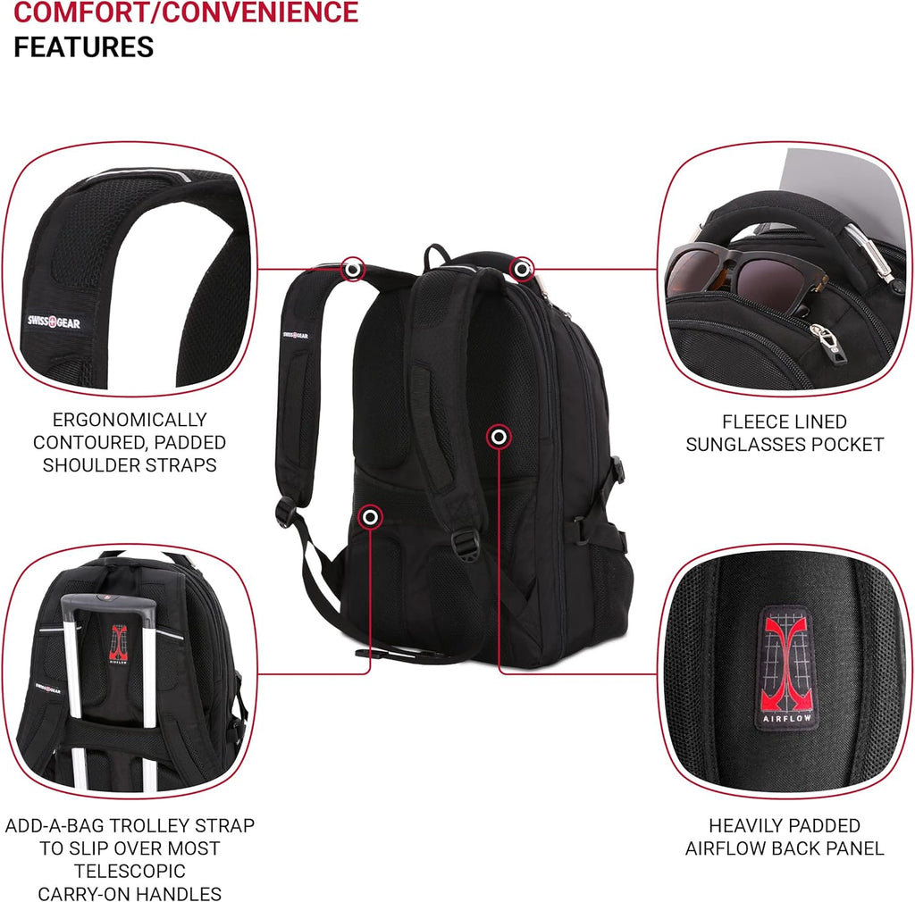 Black 17.5-Inch Laptop Backpack Z43773