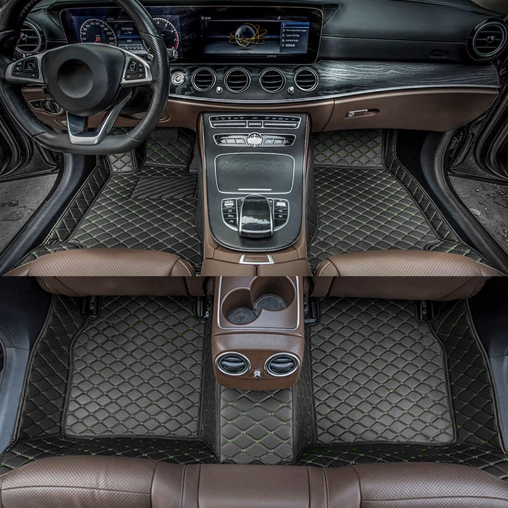 All Weather Non-Slip Leather Car Floor Liners D8761