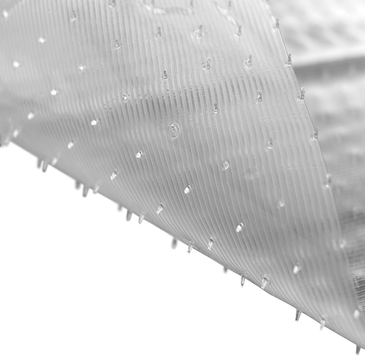 Clear Vinyl Plastic Floor Runner, 27 Inches Wide x 12 Feet Long Q586054