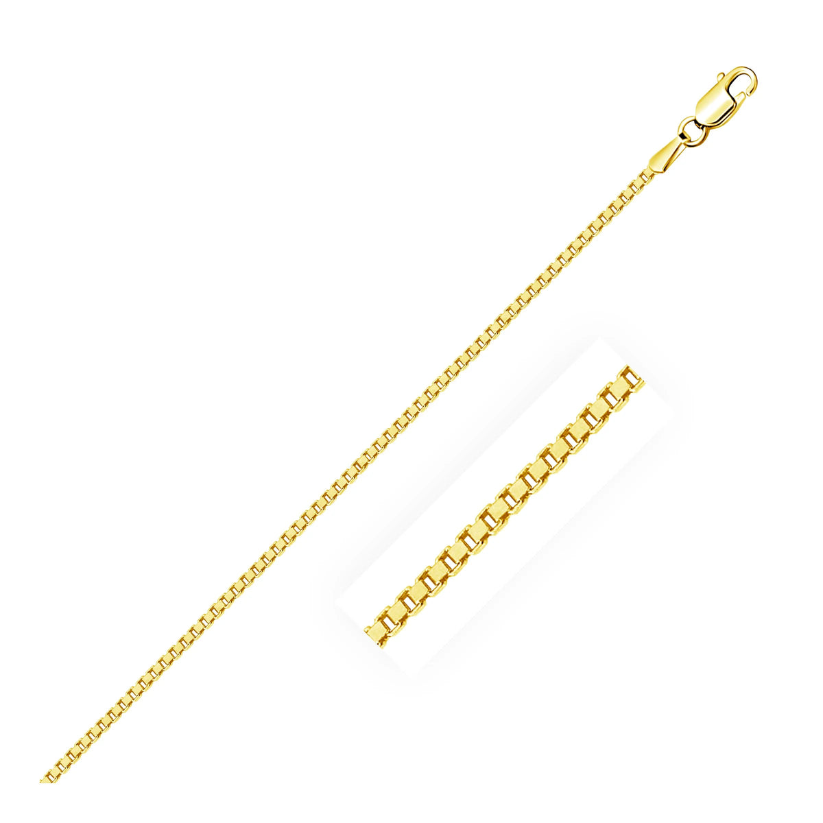 14k Yellow Gold Box Chain 1.1mm 18 in K772540