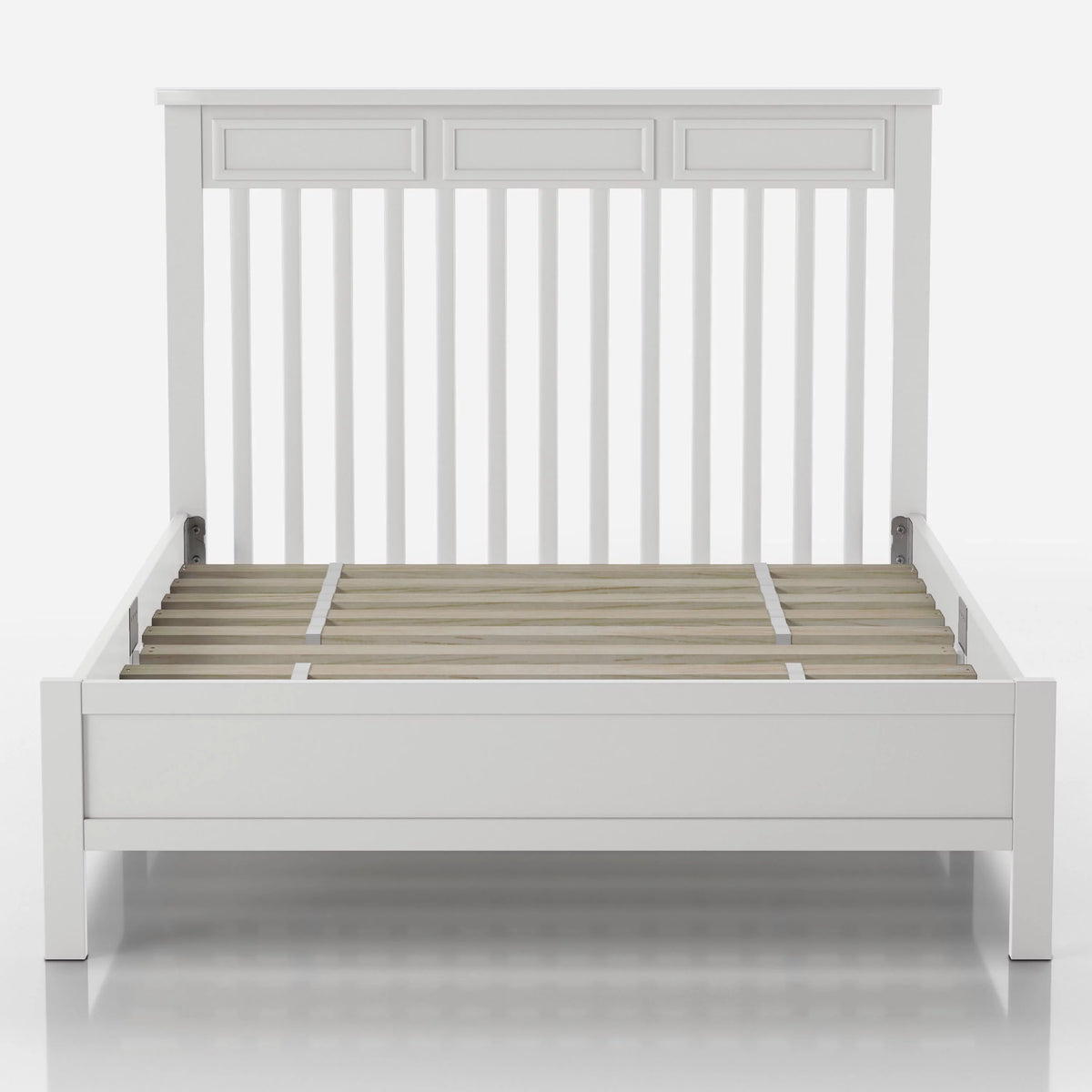 Solid Wood Platform Bed White Full L426120