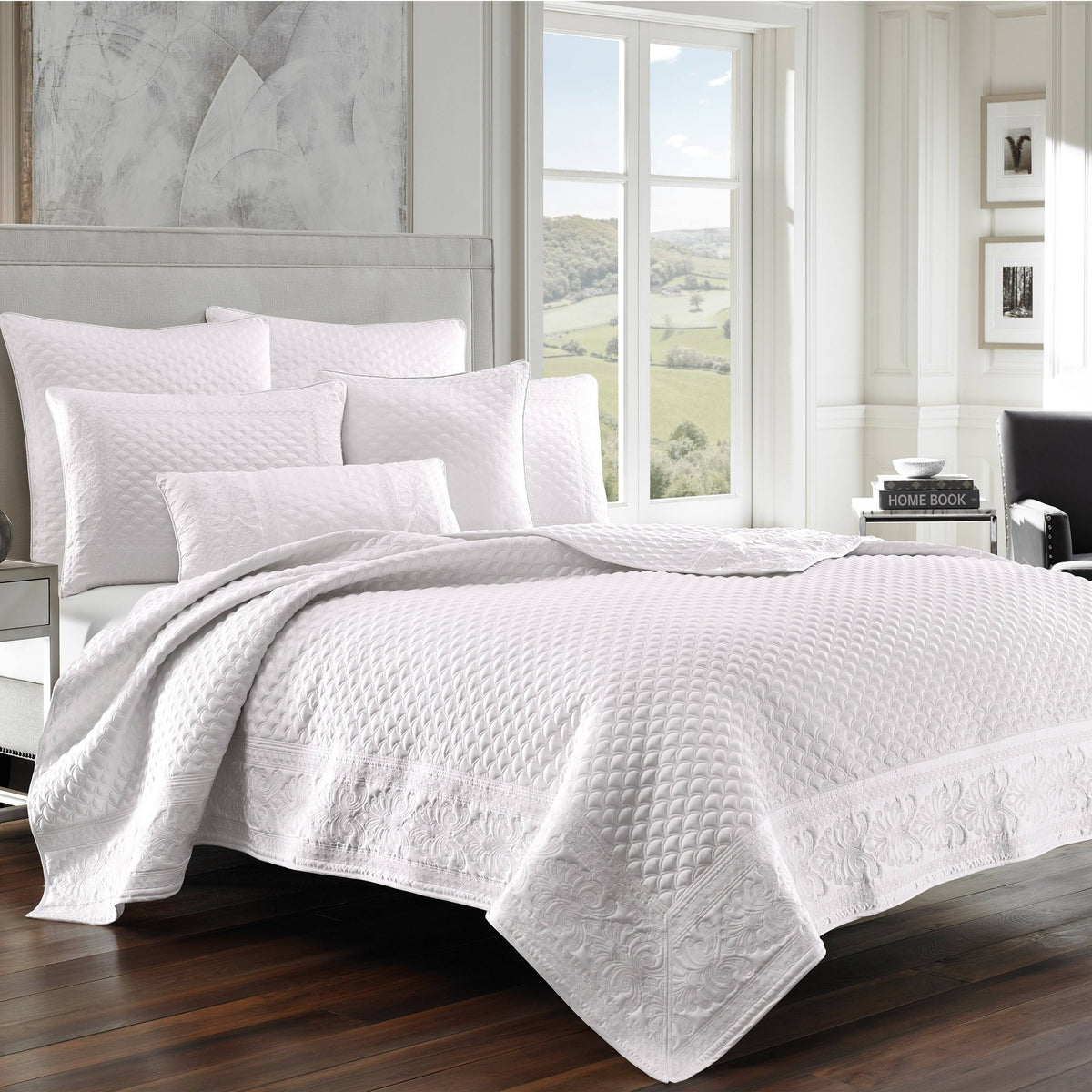Taupe Full/Queen Coverlet N757