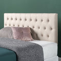 Upholstered Metal Headboard Taupe Full B2130