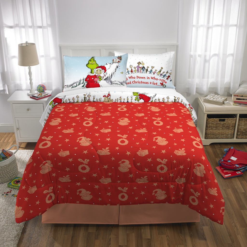 Twin/Full Reversible Comforter and Pillowcase Set G20257