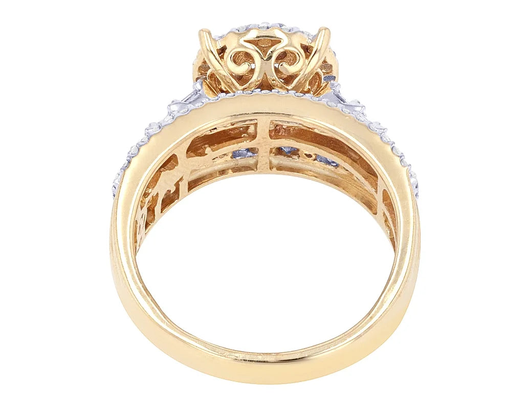 10K Yellow Gold Diamond Engagement Ring T312