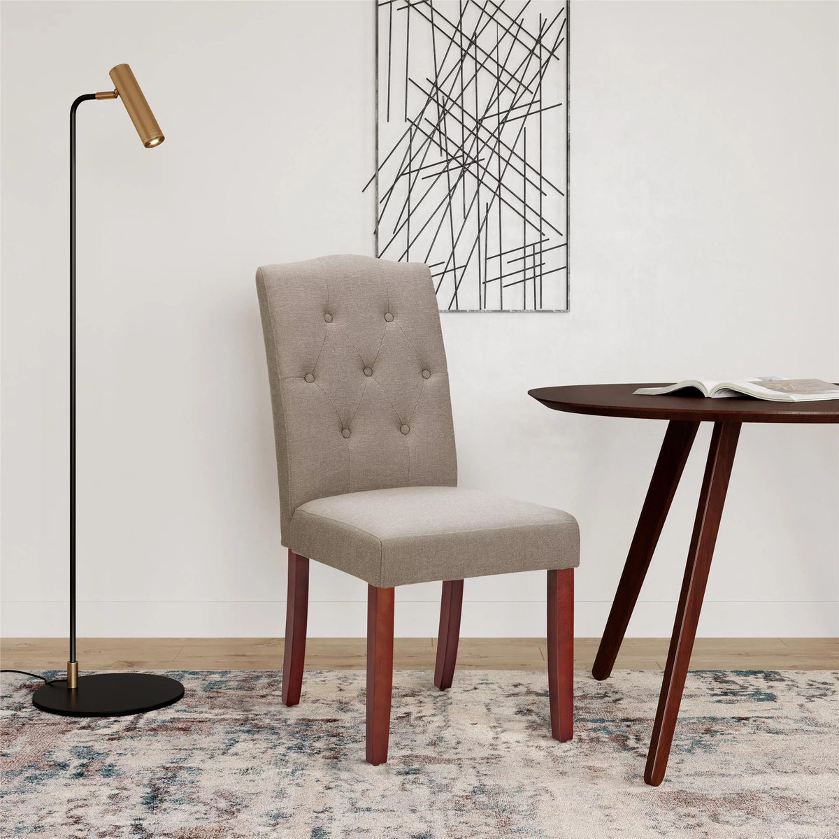 7-Piece Dining Set with Upholstered Chairs Y20067